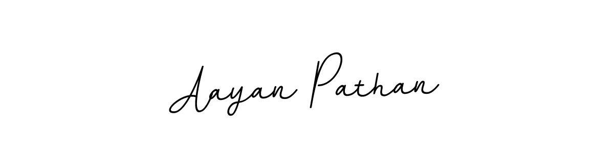 How to make Aayan Pathan name signature. Use BallpointsItalic-DORy9 style for creating short signs online. This is the latest handwritten sign. Aayan Pathan signature style 11 images and pictures png