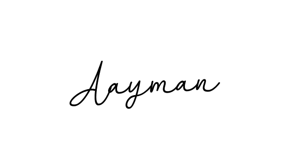 Design your own signature with our free online signature maker. With this signature software, you can create a handwritten (BallpointsItalic-DORy9) signature for name Aayman. Aayman signature style 11 images and pictures png
