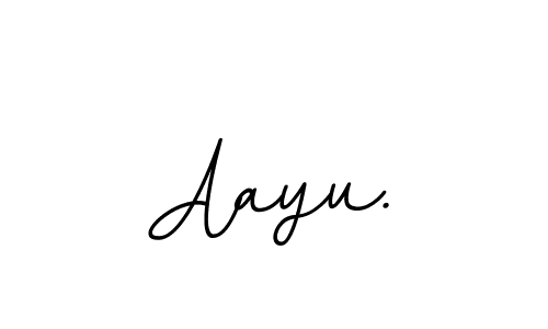 Design your own signature with our free online signature maker. With this signature software, you can create a handwritten (BallpointsItalic-DORy9) signature for name Aayu.. Aayu. signature style 11 images and pictures png