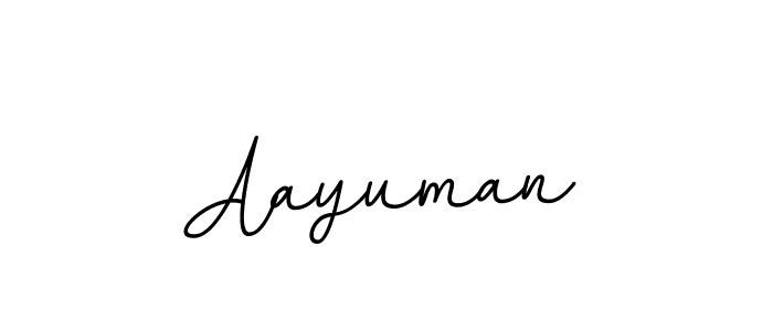 How to make Aayuman name signature. Use BallpointsItalic-DORy9 style for creating short signs online. This is the latest handwritten sign. Aayuman signature style 11 images and pictures png