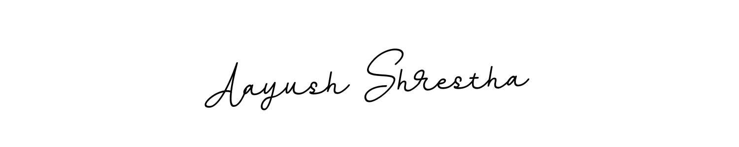 Design your own signature with our free online signature maker. With this signature software, you can create a handwritten (BallpointsItalic-DORy9) signature for name Aayush Shrestha. Aayush Shrestha signature style 11 images and pictures png