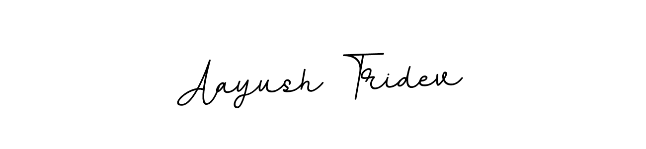 Aayush Tridev stylish signature style. Best Handwritten Sign (BallpointsItalic-DORy9) for my name. Handwritten Signature Collection Ideas for my name Aayush Tridev. Aayush Tridev signature style 11 images and pictures png