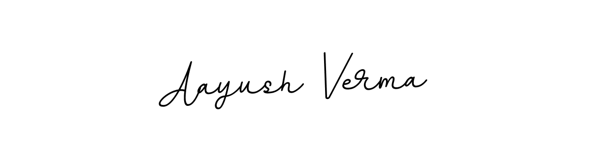 Use a signature maker to create a handwritten signature online. With this signature software, you can design (BallpointsItalic-DORy9) your own signature for name Aayush Verma. Aayush Verma signature style 11 images and pictures png