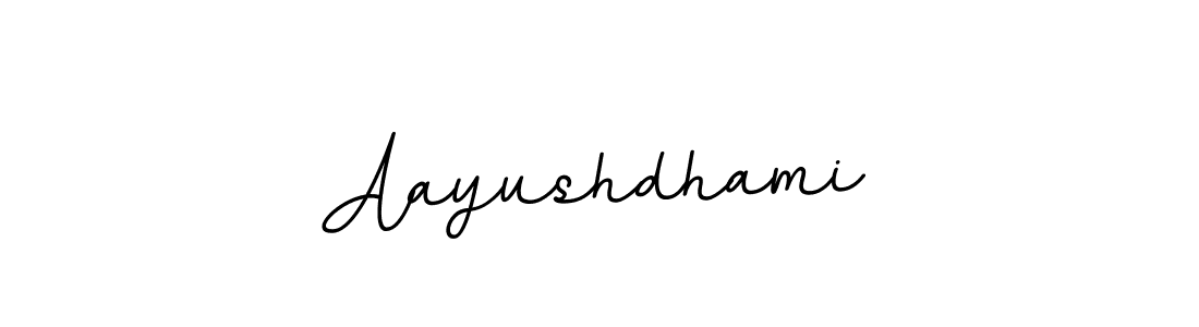 Make a beautiful signature design for name Aayushdhami. With this signature (BallpointsItalic-DORy9) style, you can create a handwritten signature for free. Aayushdhami signature style 11 images and pictures png