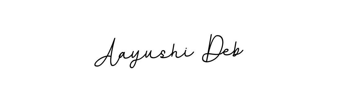 How to make Aayushi Deb signature? BallpointsItalic-DORy9 is a professional autograph style. Create handwritten signature for Aayushi Deb name. Aayushi Deb signature style 11 images and pictures png