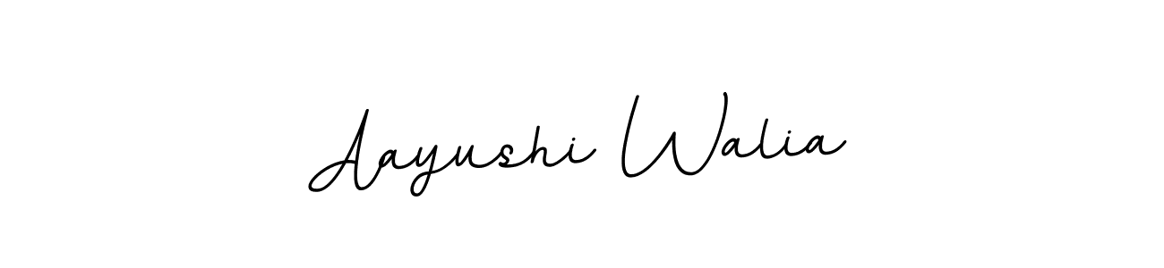 You should practise on your own different ways (BallpointsItalic-DORy9) to write your name (Aayushi Walia) in signature. don't let someone else do it for you. Aayushi Walia signature style 11 images and pictures png