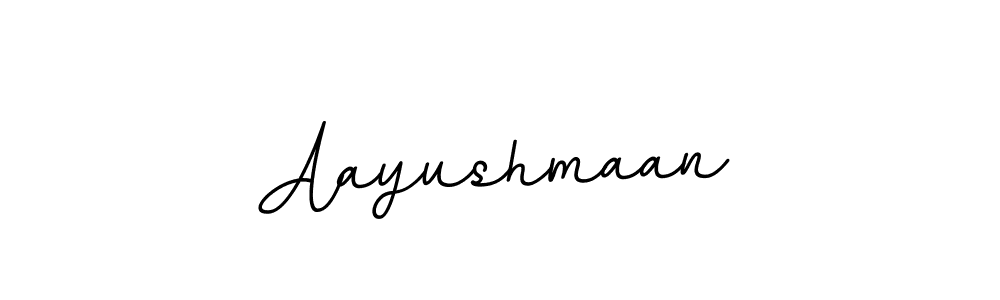 Use a signature maker to create a handwritten signature online. With this signature software, you can design (BallpointsItalic-DORy9) your own signature for name Aayushmaan. Aayushmaan signature style 11 images and pictures png