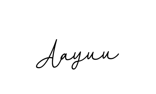 How to make Aayuu name signature. Use BallpointsItalic-DORy9 style for creating short signs online. This is the latest handwritten sign. Aayuu signature style 11 images and pictures png