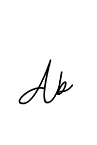 How to make Ab name signature. Use BallpointsItalic-DORy9 style for creating short signs online. This is the latest handwritten sign. Ab signature style 11 images and pictures png