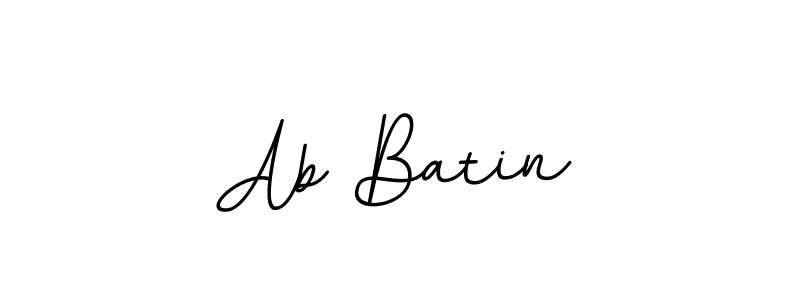 Use a signature maker to create a handwritten signature online. With this signature software, you can design (BallpointsItalic-DORy9) your own signature for name Ab Batin. Ab Batin signature style 11 images and pictures png