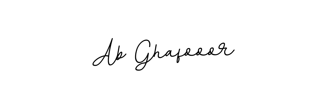 Use a signature maker to create a handwritten signature online. With this signature software, you can design (BallpointsItalic-DORy9) your own signature for name Ab Ghafooor. Ab Ghafooor signature style 11 images and pictures png