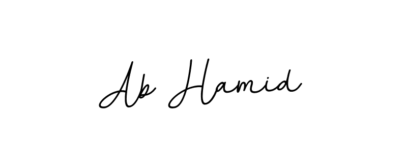 Create a beautiful signature design for name Ab Hamid. With this signature (BallpointsItalic-DORy9) fonts, you can make a handwritten signature for free. Ab Hamid signature style 11 images and pictures png