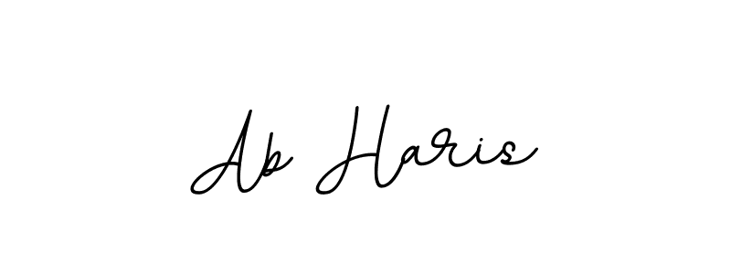 Make a beautiful signature design for name Ab Haris. With this signature (BallpointsItalic-DORy9) style, you can create a handwritten signature for free. Ab Haris signature style 11 images and pictures png