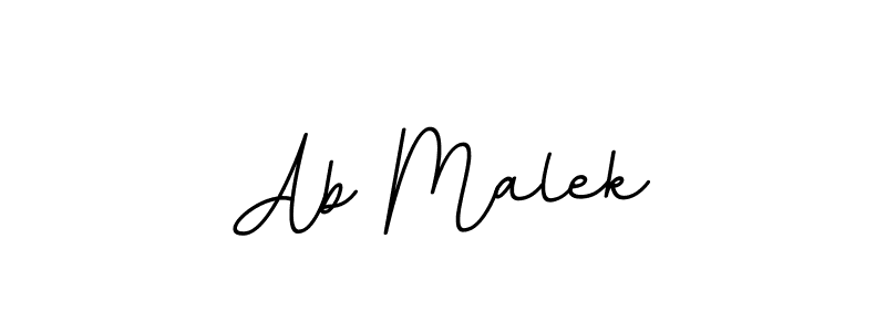 Make a beautiful signature design for name Ab Malek. With this signature (BallpointsItalic-DORy9) style, you can create a handwritten signature for free. Ab Malek signature style 11 images and pictures png