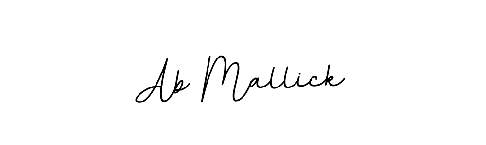 Make a beautiful signature design for name Ab Mallick. With this signature (BallpointsItalic-DORy9) style, you can create a handwritten signature for free. Ab Mallick signature style 11 images and pictures png