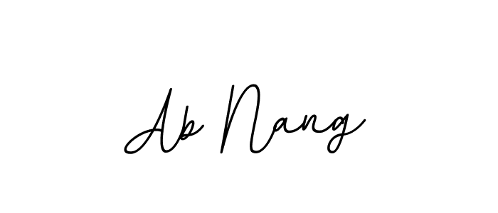 It looks lik you need a new signature style for name Ab Nang. Design unique handwritten (BallpointsItalic-DORy9) signature with our free signature maker in just a few clicks. Ab Nang signature style 11 images and pictures png