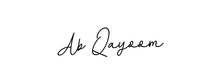 How to Draw Ab Qayoom signature style? BallpointsItalic-DORy9 is a latest design signature styles for name Ab Qayoom. Ab Qayoom signature style 11 images and pictures png