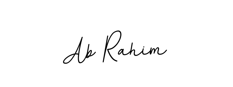 It looks lik you need a new signature style for name Ab Rahim. Design unique handwritten (BallpointsItalic-DORy9) signature with our free signature maker in just a few clicks. Ab Rahim signature style 11 images and pictures png