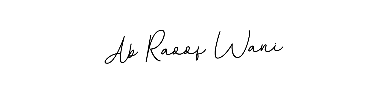 Make a beautiful signature design for name Ab Raoof Wani. Use this online signature maker to create a handwritten signature for free. Ab Raoof Wani signature style 11 images and pictures png