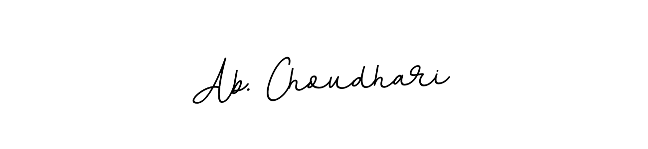 How to make Ab. Choudhari name signature. Use BallpointsItalic-DORy9 style for creating short signs online. This is the latest handwritten sign. Ab. Choudhari signature style 11 images and pictures png