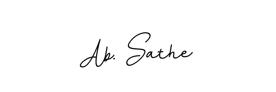 Create a beautiful signature design for name Ab. Sathe. With this signature (BallpointsItalic-DORy9) fonts, you can make a handwritten signature for free. Ab. Sathe signature style 11 images and pictures png