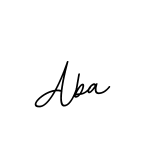 Design your own signature with our free online signature maker. With this signature software, you can create a handwritten (BallpointsItalic-DORy9) signature for name Aba. Aba signature style 11 images and pictures png