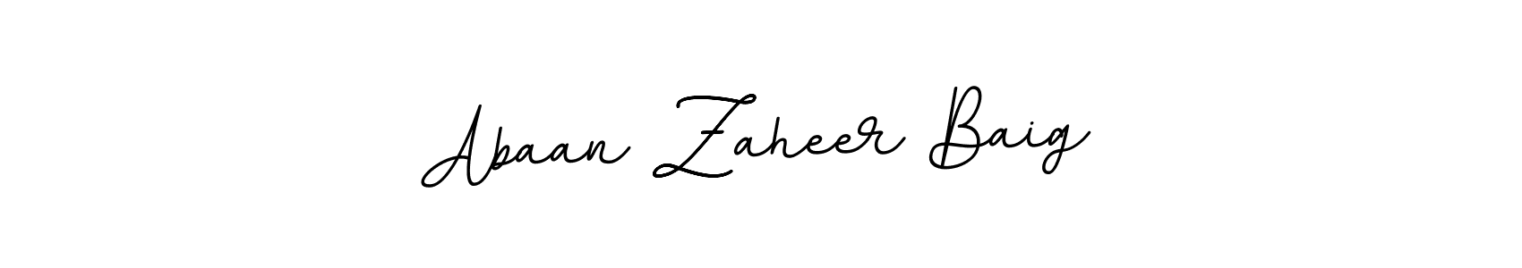 Create a beautiful signature design for name Abaan Zaheer Baig. With this signature (BallpointsItalic-DORy9) fonts, you can make a handwritten signature for free. Abaan Zaheer Baig signature style 11 images and pictures png