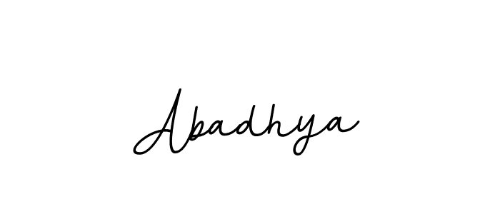 Design your own signature with our free online signature maker. With this signature software, you can create a handwritten (BallpointsItalic-DORy9) signature for name Abadhya. Abadhya signature style 11 images and pictures png