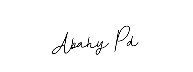 How to make Abahy Pd name signature. Use BallpointsItalic-DORy9 style for creating short signs online. This is the latest handwritten sign. Abahy Pd signature style 11 images and pictures png