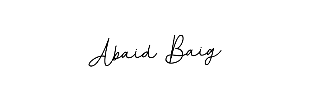 How to make Abaid Baig name signature. Use BallpointsItalic-DORy9 style for creating short signs online. This is the latest handwritten sign. Abaid Baig signature style 11 images and pictures png