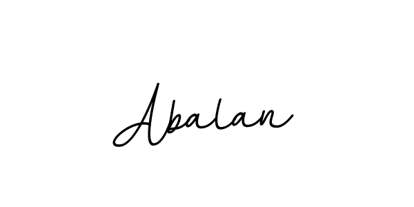 How to make Abalan name signature. Use BallpointsItalic-DORy9 style for creating short signs online. This is the latest handwritten sign. Abalan signature style 11 images and pictures png