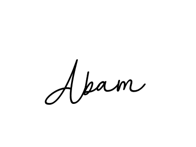 Design your own signature with our free online signature maker. With this signature software, you can create a handwritten (BallpointsItalic-DORy9) signature for name Abam. Abam signature style 11 images and pictures png