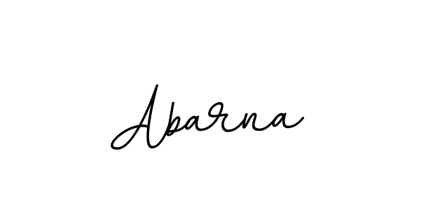 Use a signature maker to create a handwritten signature online. With this signature software, you can design (BallpointsItalic-DORy9) your own signature for name Abarna. Abarna signature style 11 images and pictures png