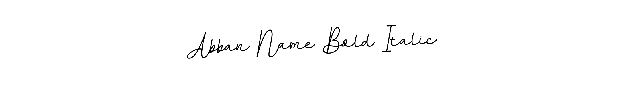 Also we have Abban Name Bold Italic name is the best signature style. Create professional handwritten signature collection using BallpointsItalic-DORy9 autograph style. Abban Name Bold Italic signature style 11 images and pictures png