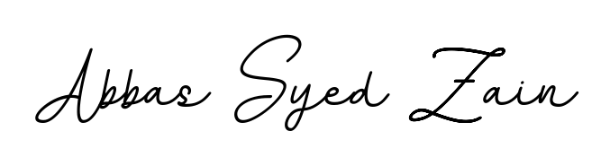 Master the art of signing with Abbas Syed Zain written in fluent BallpointsItalic-DORy9 script. A great template to practice and refine your handwriting. Abbas Syed Zain signature style 11 images and pictures png