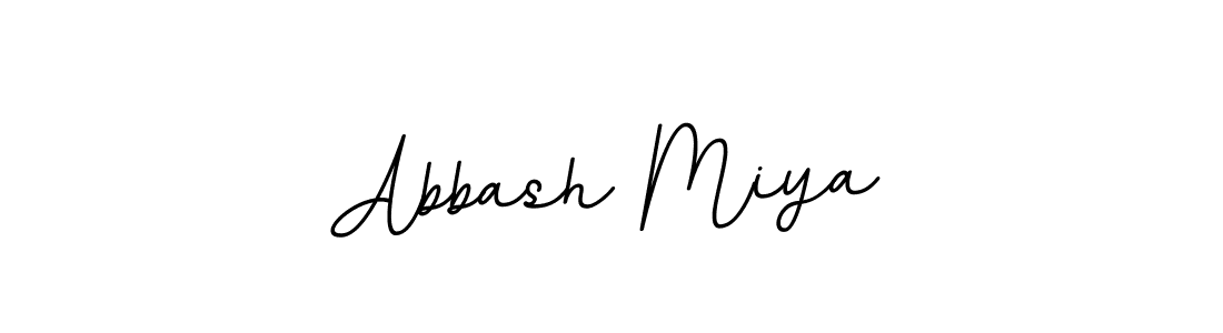 How to make Abbash Miya name signature. Use BallpointsItalic-DORy9 style for creating short signs online. This is the latest handwritten sign. Abbash Miya signature style 11 images and pictures png