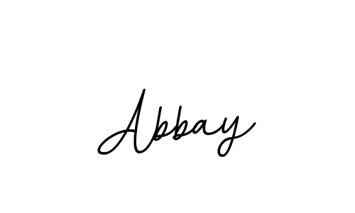 You should practise on your own different ways (BallpointsItalic-DORy9) to write your name (Abbay) in signature. don't let someone else do it for you. Abbay signature style 11 images and pictures png