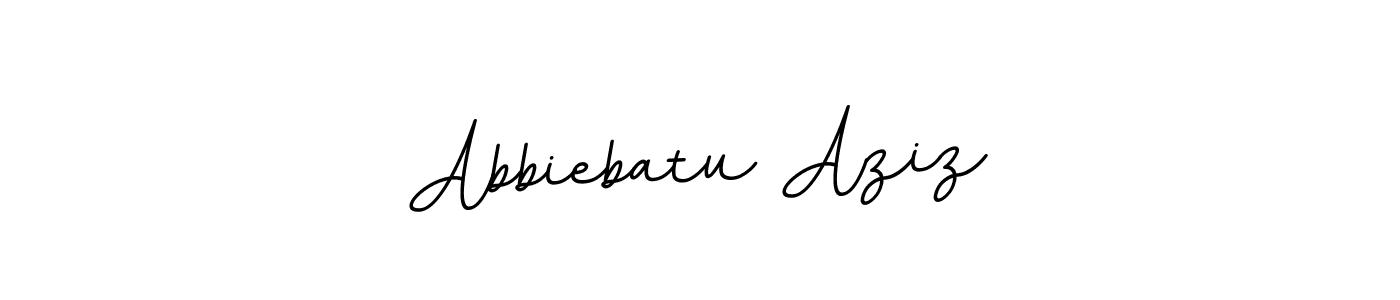 Design your own signature with our free online signature maker. With this signature software, you can create a handwritten (BallpointsItalic-DORy9) signature for name Abbiebatu Aziz. Abbiebatu Aziz signature style 11 images and pictures png