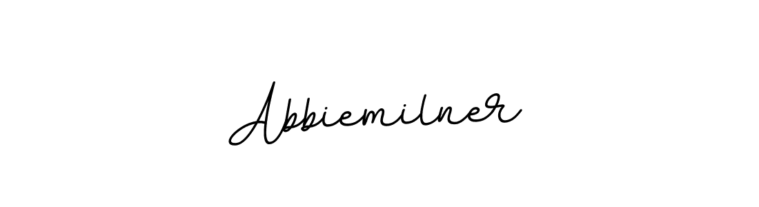 if you are searching for the best signature style for your name Abbiemilner. so please give up your signature search. here we have designed multiple signature styles  using BallpointsItalic-DORy9. Abbiemilner signature style 11 images and pictures png