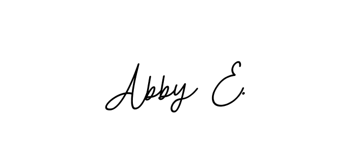 Use a signature maker to create a handwritten signature online. With this signature software, you can design (BallpointsItalic-DORy9) your own signature for name Abby E.. Abby E. signature style 11 images and pictures png