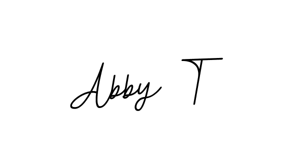 This is the best signature style for the Abby T name. Also you like these signature font (BallpointsItalic-DORy9). Mix name signature. Abby T signature style 11 images and pictures png