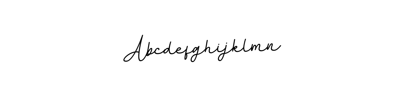 Use a signature maker to create a handwritten signature online. With this signature software, you can design (BallpointsItalic-DORy9) your own signature for name Abcdefghijklmn. Abcdefghijklmn signature style 11 images and pictures png