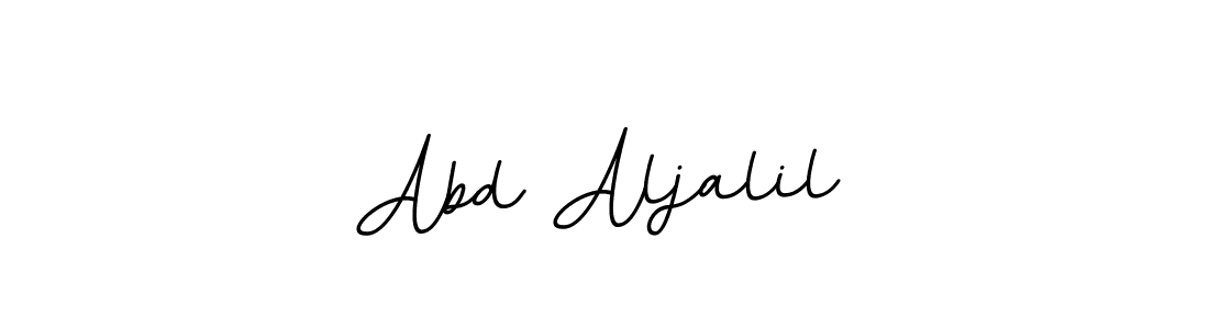 You should practise on your own different ways (BallpointsItalic-DORy9) to write your name (Abd Aljalil) in signature. don't let someone else do it for you. Abd Aljalil signature style 11 images and pictures png