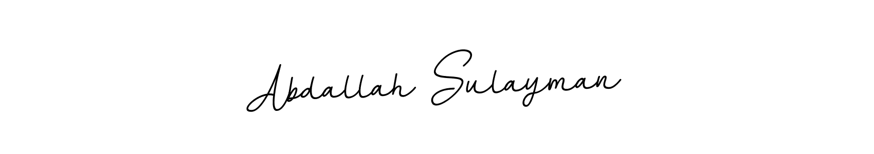 if you are searching for the best signature style for your name Abdallah Sulayman. so please give up your signature search. here we have designed multiple signature styles  using BallpointsItalic-DORy9. Abdallah Sulayman signature style 11 images and pictures png