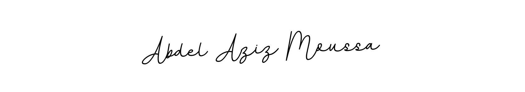 This is the best signature style for the Abdel Aziz Moussa name. Also you like these signature font (BallpointsItalic-DORy9). Mix name signature. Abdel Aziz Moussa signature style 11 images and pictures png