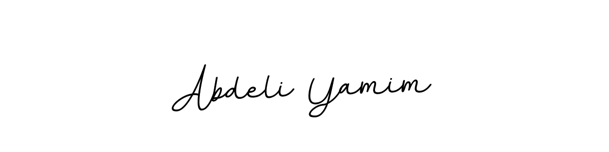 BallpointsItalic-DORy9 is a professional signature style that is perfect for those who want to add a touch of class to their signature. It is also a great choice for those who want to make their signature more unique. Get Abdeli Yamim name to fancy signature for free. Abdeli Yamim signature style 11 images and pictures png