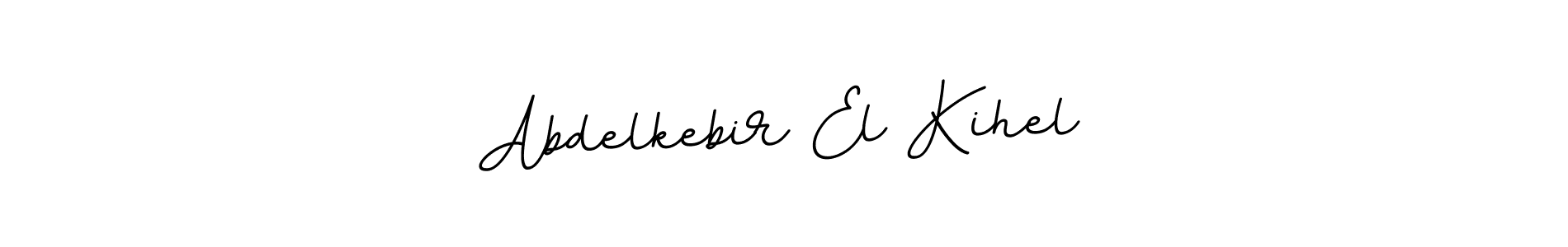 Make a beautiful signature design for name Abdelkebir El Kihel. With this signature (BallpointsItalic-DORy9) style, you can create a handwritten signature for free. Abdelkebir El Kihel signature style 11 images and pictures png