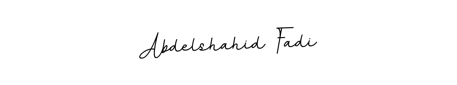 The best way (BallpointsItalic-DORy9) to make a short signature is to pick only two or three words in your name. The name Abdelshahid Fadi include a total of six letters. For converting this name. Abdelshahid Fadi signature style 11 images and pictures png