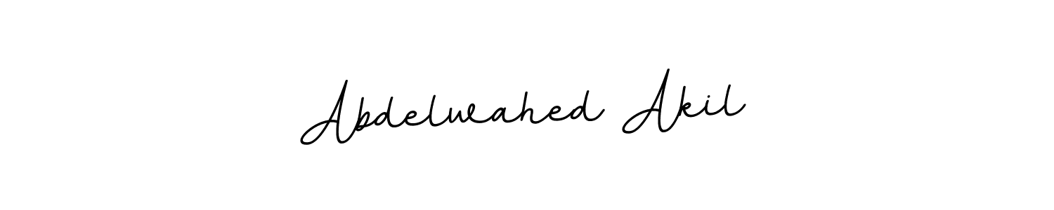 Make a beautiful signature design for name Abdelwahed Akil. With this signature (BallpointsItalic-DORy9) style, you can create a handwritten signature for free. Abdelwahed Akil signature style 11 images and pictures png