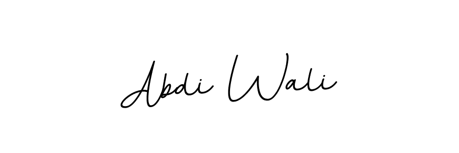 Design your own signature with our free online signature maker. With this signature software, you can create a handwritten (BallpointsItalic-DORy9) signature for name Abdi Wali. Abdi Wali signature style 11 images and pictures png
